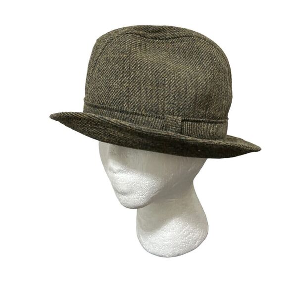 Pendleton Vintage 100% Wool Tweed Brimmed Fedora Bucket Hat- USA Medium - Picture 1 of 14